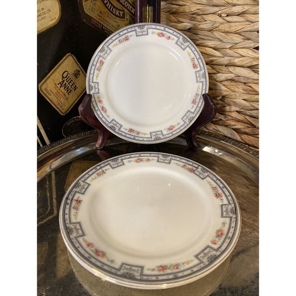 - Vintage W.H. Grindley & Co. Preston Pattern 6" Bread & Butter Plates (3) - Picture 1 of 12